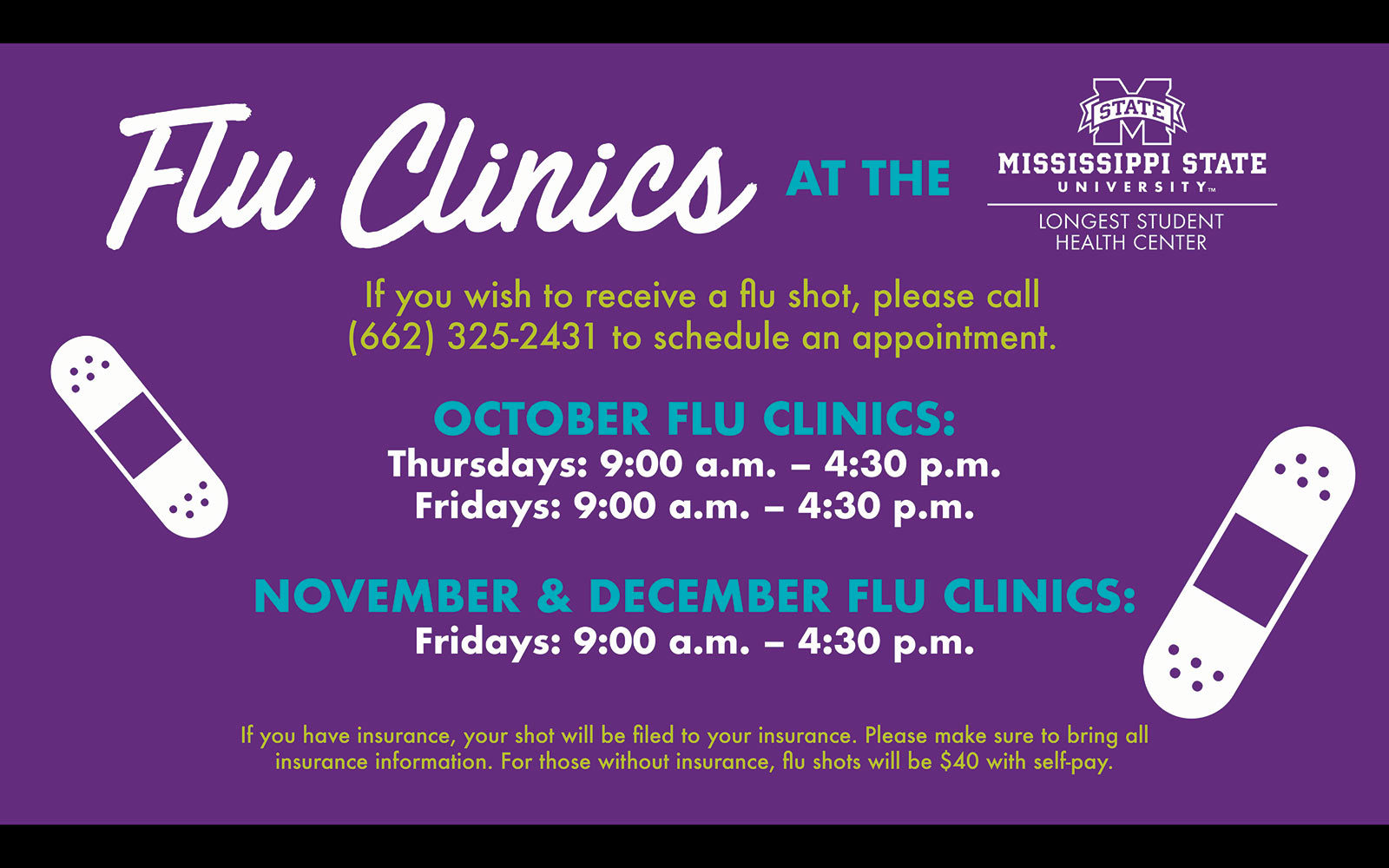 Flu, COVID19 clinics continue at Longest Student Health Center