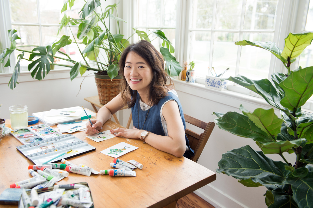 Ginnie Hsu, pictured in her art studio