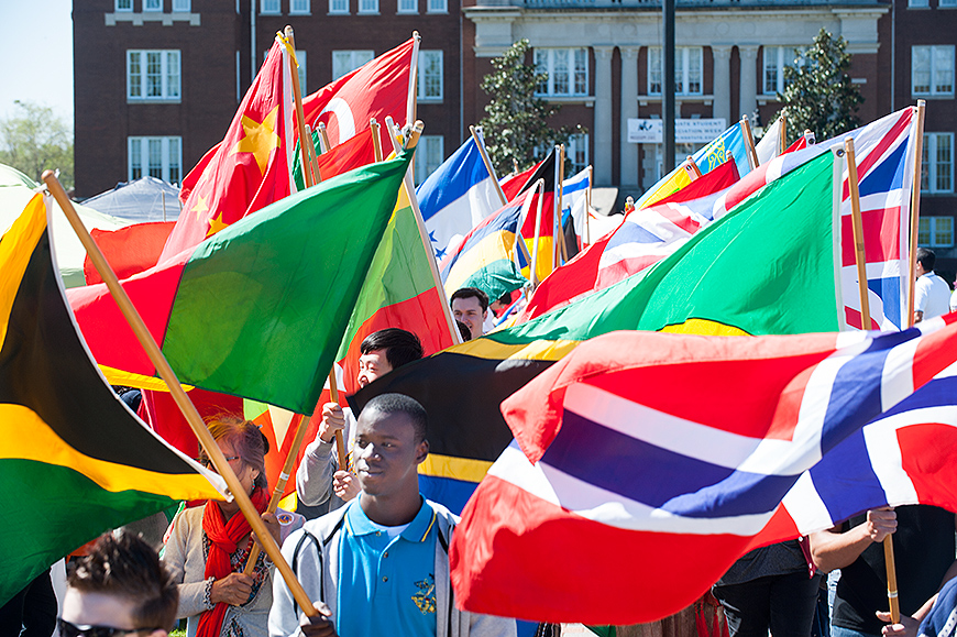 Parade of Flags at International Fiesta