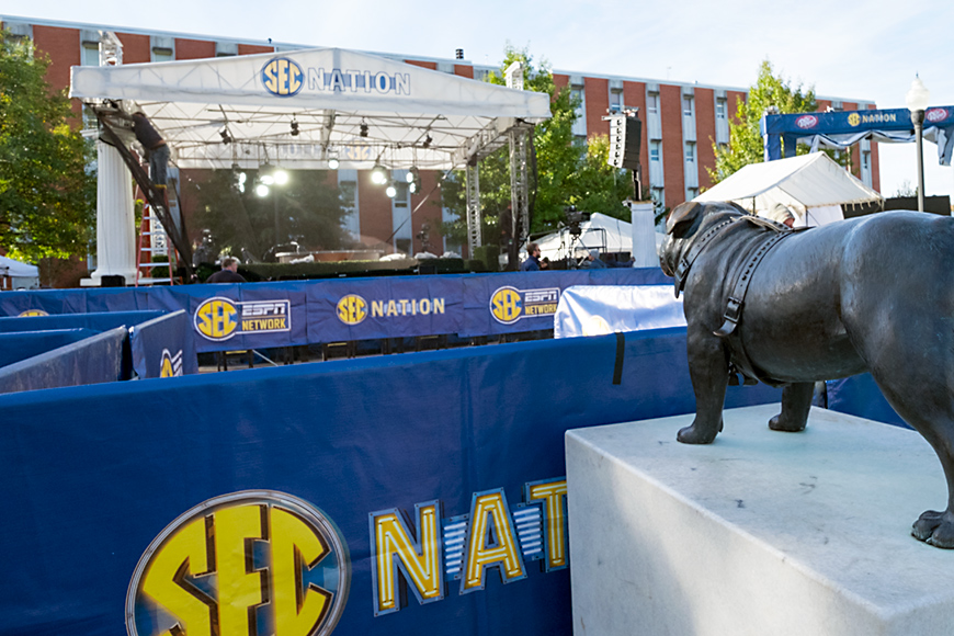 Bully Watches Over the SEC Nation Setup