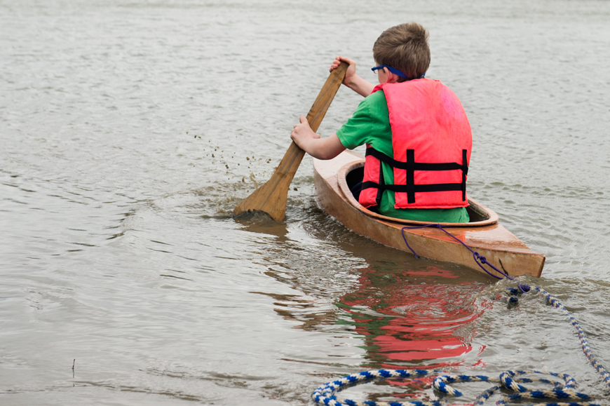Building Construction Science testing kayak