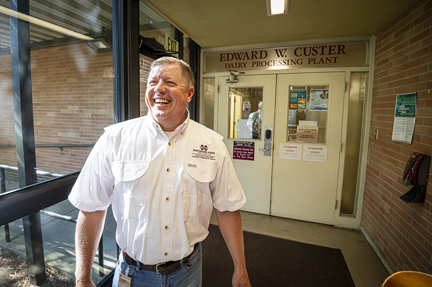 Jay McClelland, pictured in the Custer Dairy Processing Center