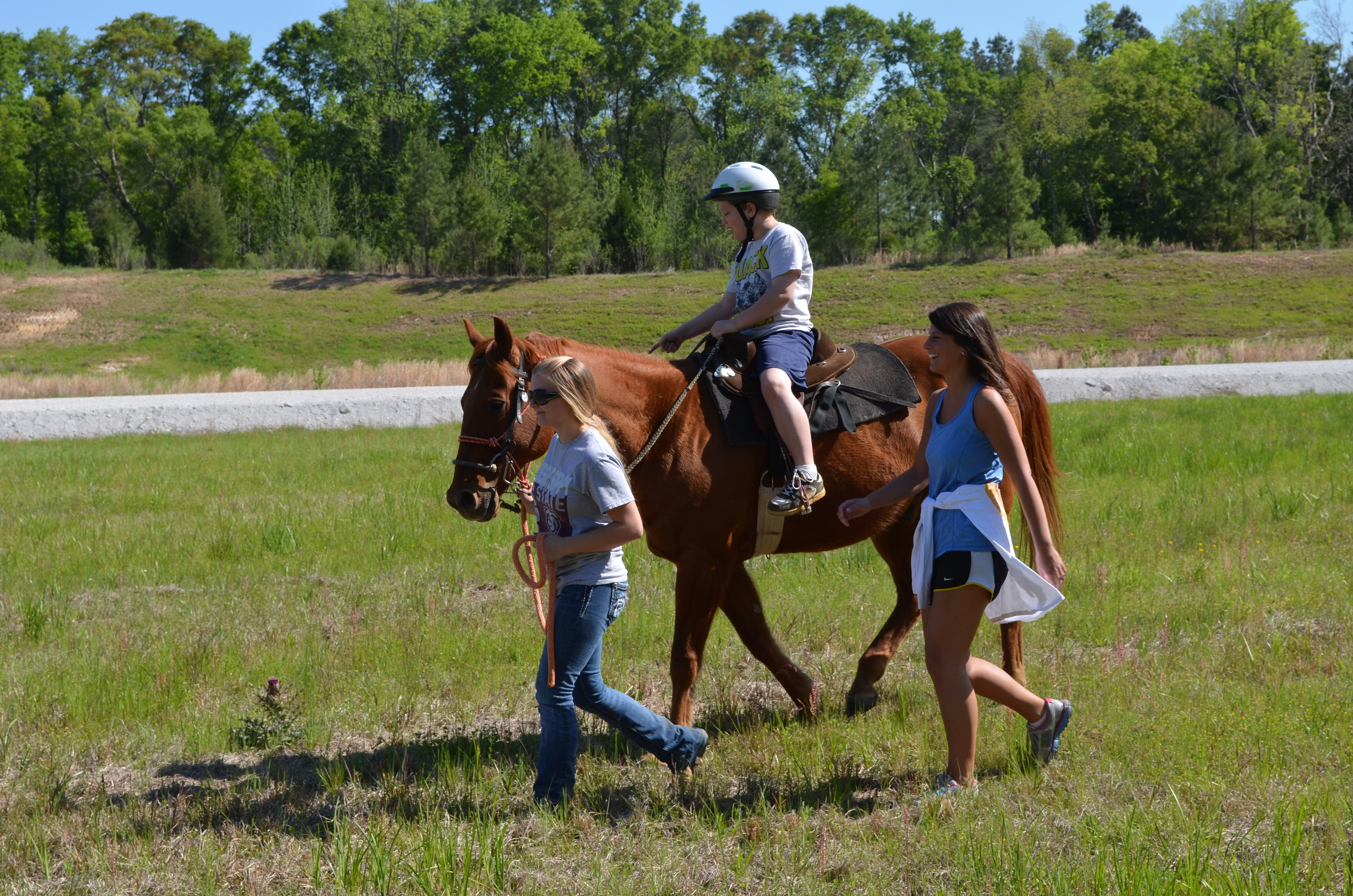 <br /><br />
The accredited therapeutic riding program at Mississippi State University serves special needs riders to increase physical, cognitive and communication skills. 