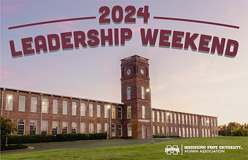 The Mill at MSU with text overlay "2024 Leadership Weekend"