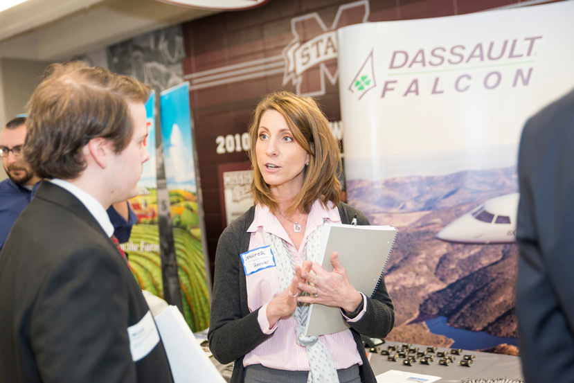 On Tuesday and Wednesday [Sept. 20 and 21] at Humphrey Coliseum, MSU Career Days will provide students and alumni with opportunities to network and discuss career goals with employer representatives from around the country. (Photo by Robert Lewis)