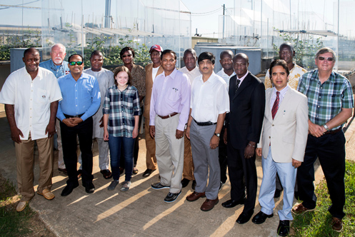 Visiting scientists from Senegal and Mali recently visited Mississippi State University as Cochran Fellows. (Photo by Beth Wynn)