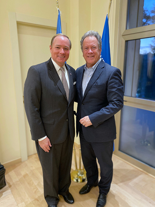 Mark Keenum and David Beasley pictured in Rome, Italy.