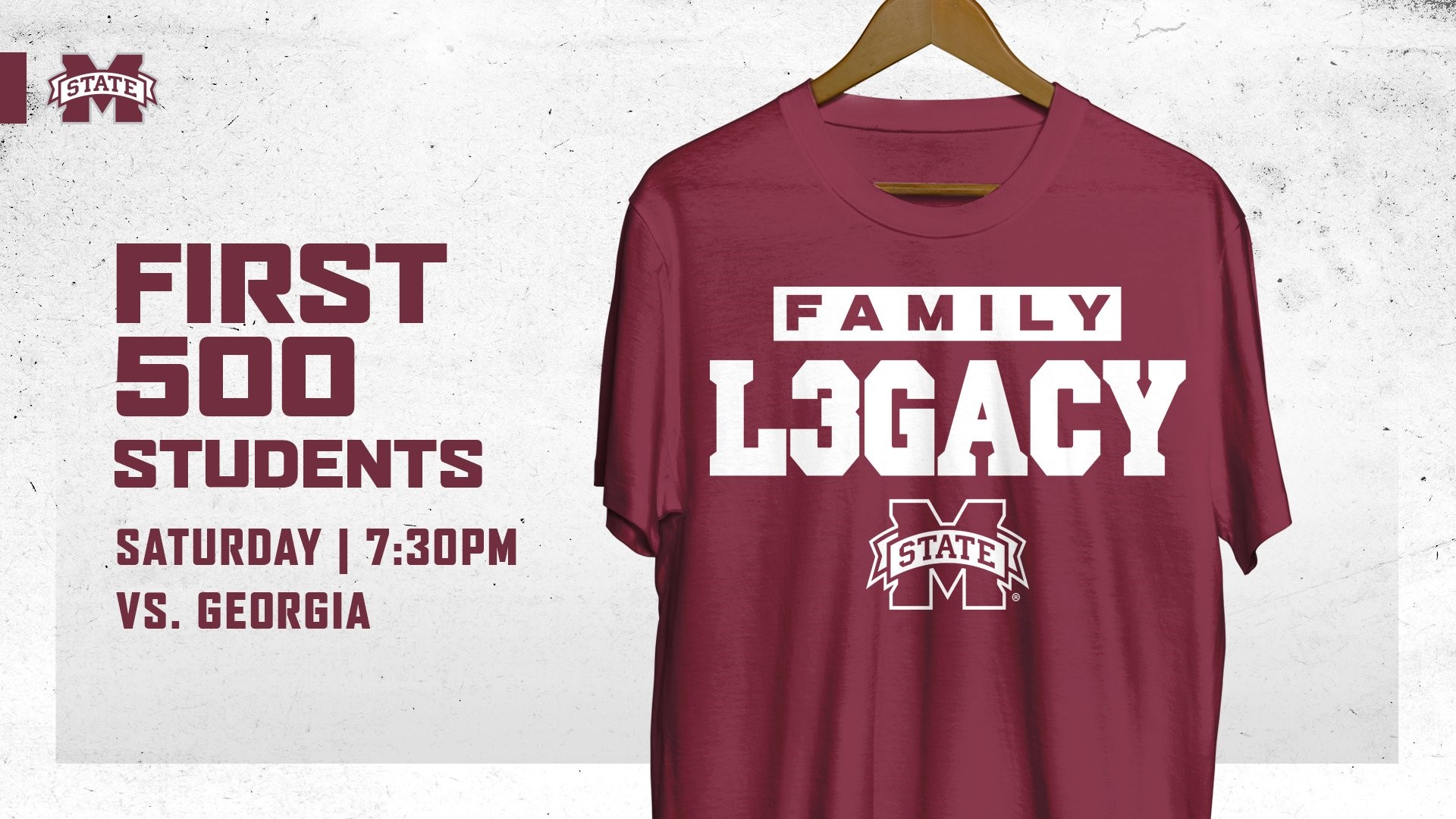 Promotional graphic for MSU men's basketball T-shirt giveaway