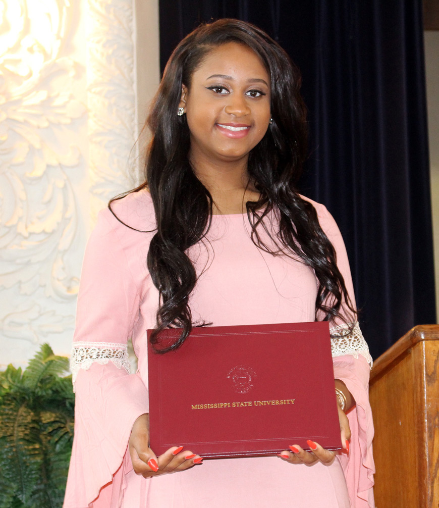 Jailyn A. Smith is the 2016-17 selection for the Adolph and Bernice Michael Family Scholarship at Mississippi State University. (Photo submitted)