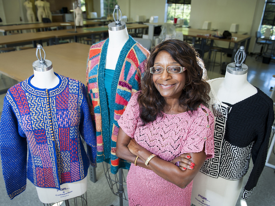 Award-winning artistic textile works by Phyllis Bell Miller will be on exhibition at MSU’s Visual Arts Center June 13-15. A reception will be held June 13 from 4-5:30 p.m. (Photo by Russ Houston)
