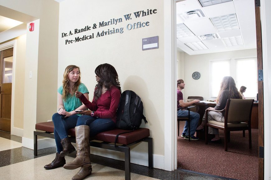 The Dr. A. Randle and Marilyn W. White Pre-Med Advisory Office, a new academic service dedicated to advising Mississippi State pre-medical majors, formally opens Wednesday [Jan. 27] in Harned Hall. (Photo by Megan Bean)