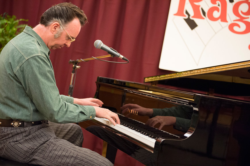 Sonny Leyland performs during a past Templeton Ragtime and Jazz Festival. MPB will air a television special this month featuring highlights from the 2015 festival. (Photo by Megan Bean)