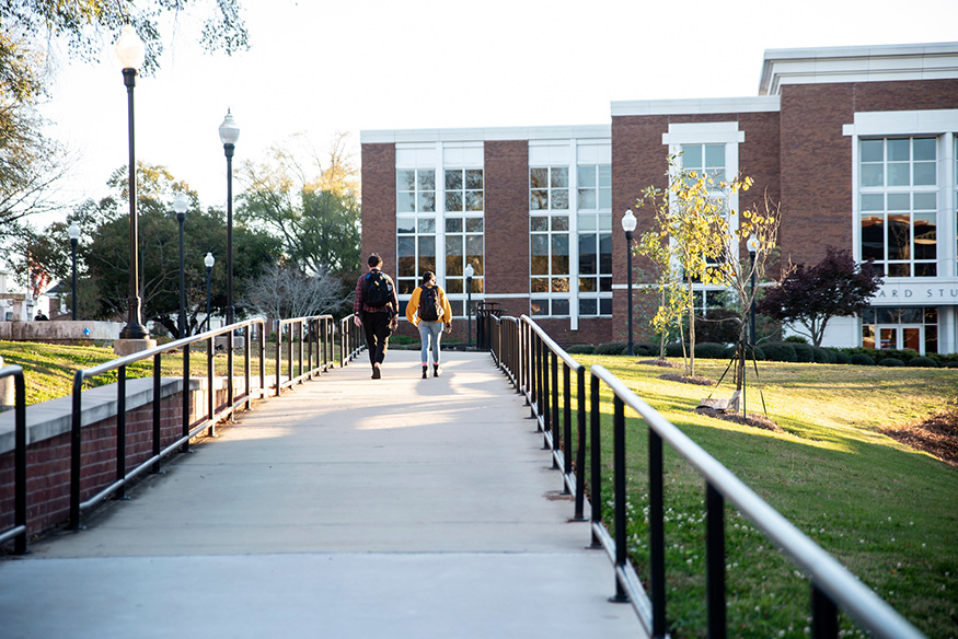 Students walk across the MSU campus