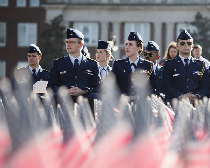 Mississippi State University Air Force ROTC Detachment 425 was recognized with the national 2016 Team Excellence Award, topping 145 U.S. units for the honor.  (Photo by Megan Bean) 