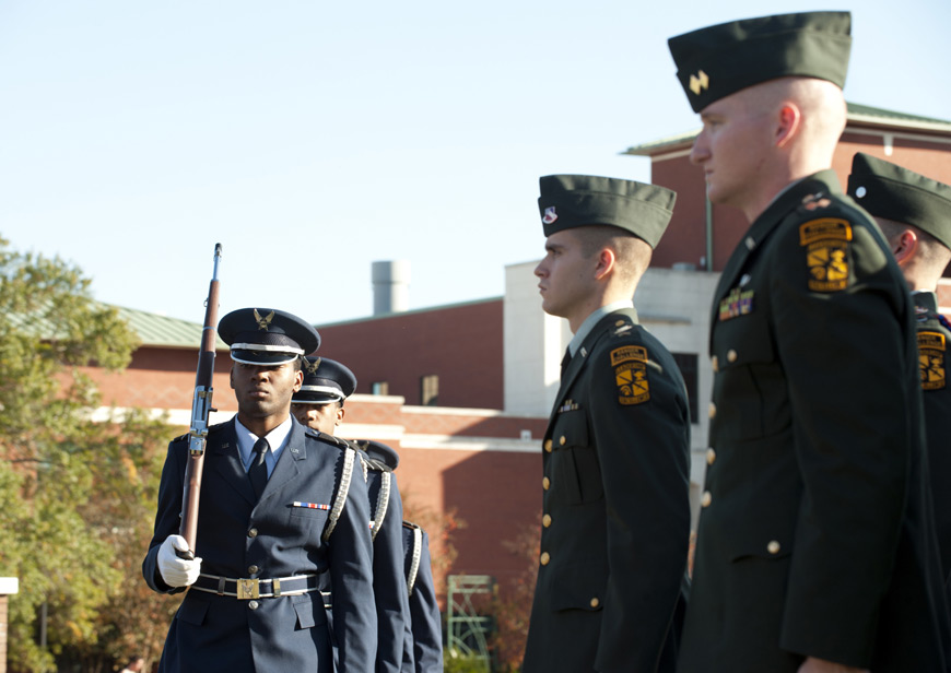 MSU will observe Veterans Day with a formal ceremony at 2 p.m. on the historic Drill Field. (Photo by Megan Bean)
