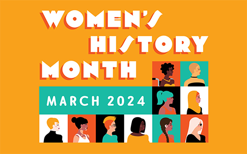Women's History Month promotional graphic