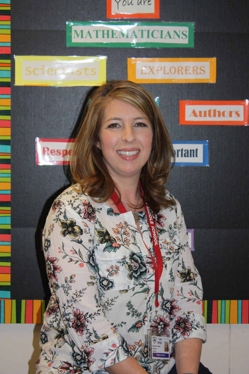 Melanie S. Pittman of Carver Middle School is a 2016 selection for the National Association for Alternative Certification’s Teacher Intern of the Year award. She is an MSU College of Education graduate student planning to earn her master’s degree in May. (Photo submitted/Meridian School District.)