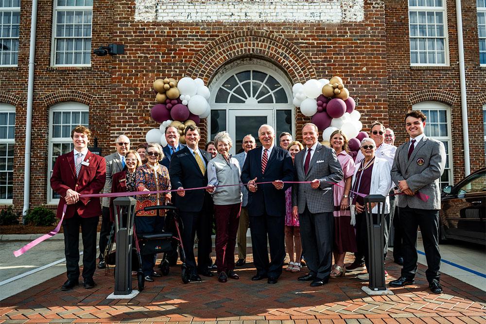 Generous Mississippi State supporters and friends joined university leaders to celebrate renovations at The Mill at MSU Conference Center, now home to MSU’s Division of Development and Alumni.