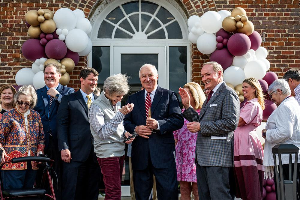 Generous Mississippi State supporters and friends joined university leaders to celebrate renovations at The Mill at MSU Conference Center., now home to MSU’s Division of Development and Alumni.
