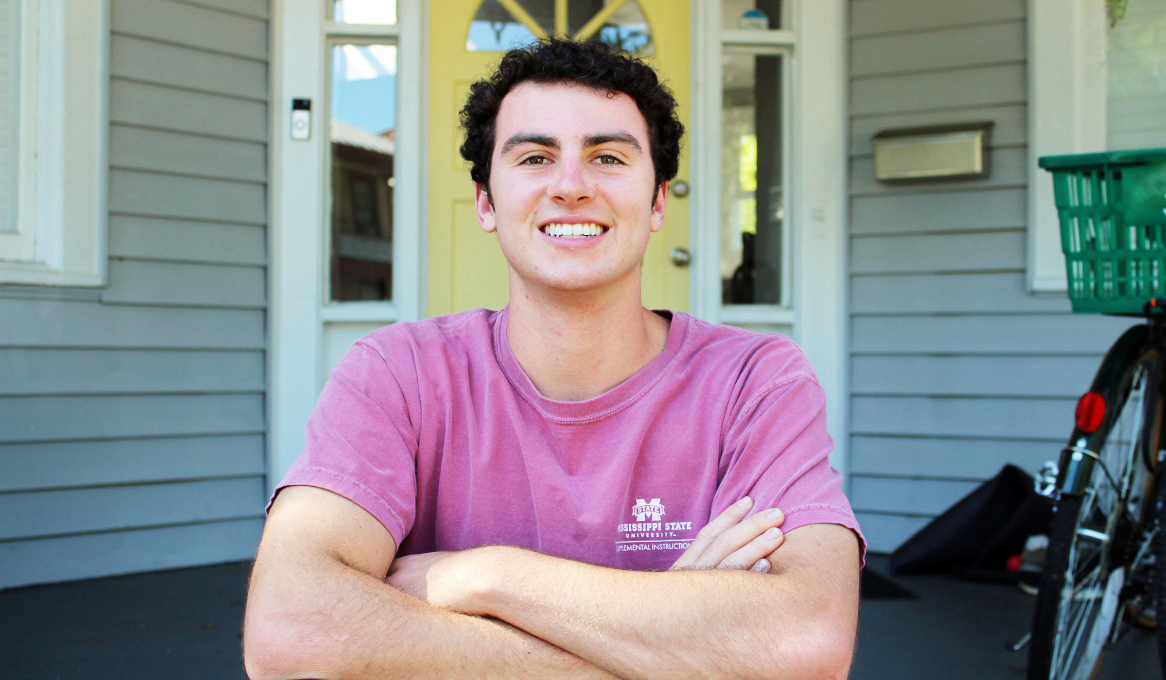 George Penniman, pictured in front of his home.