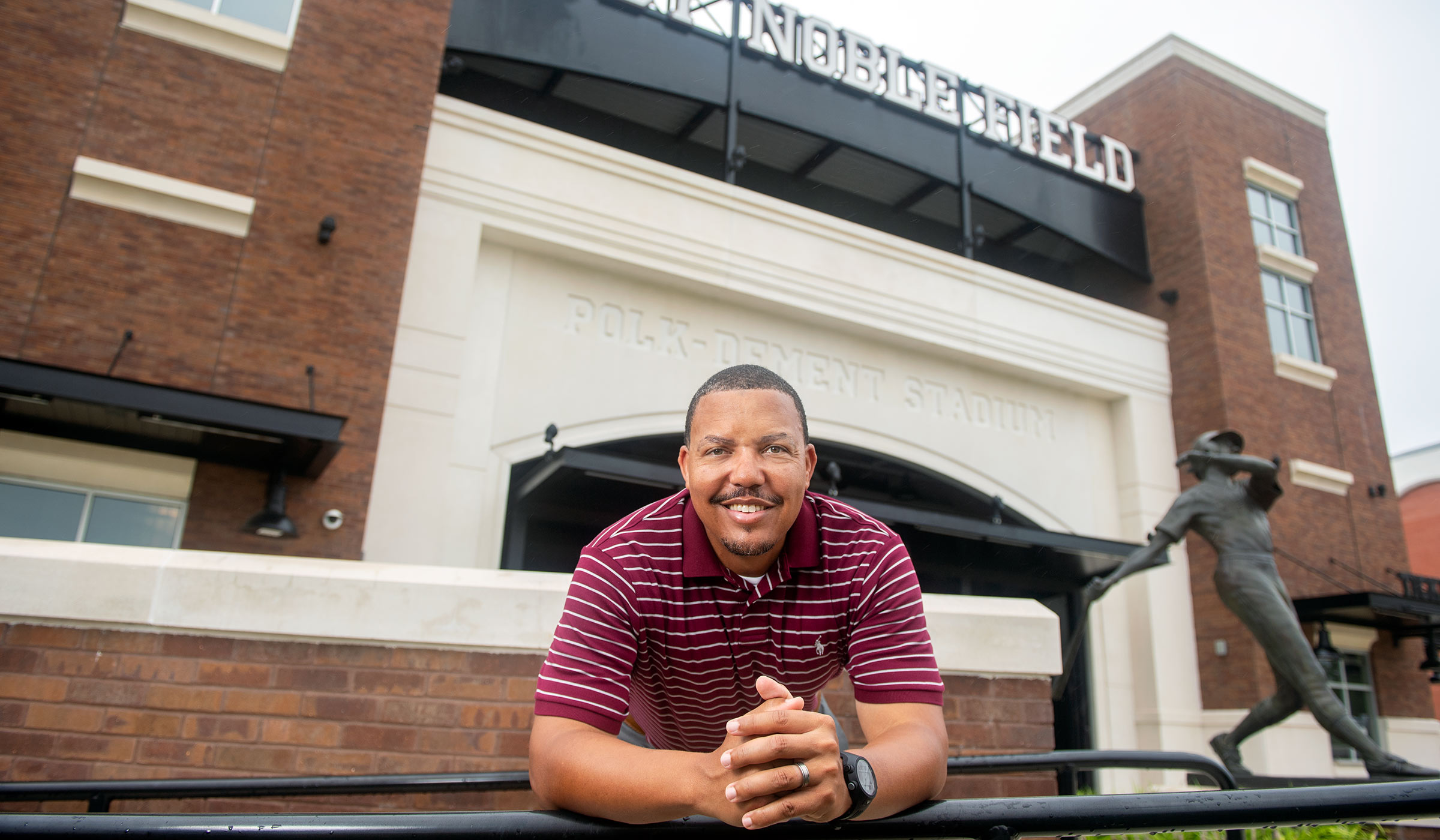 Chris Pulliam, pictured outside Dudy Noble Field.