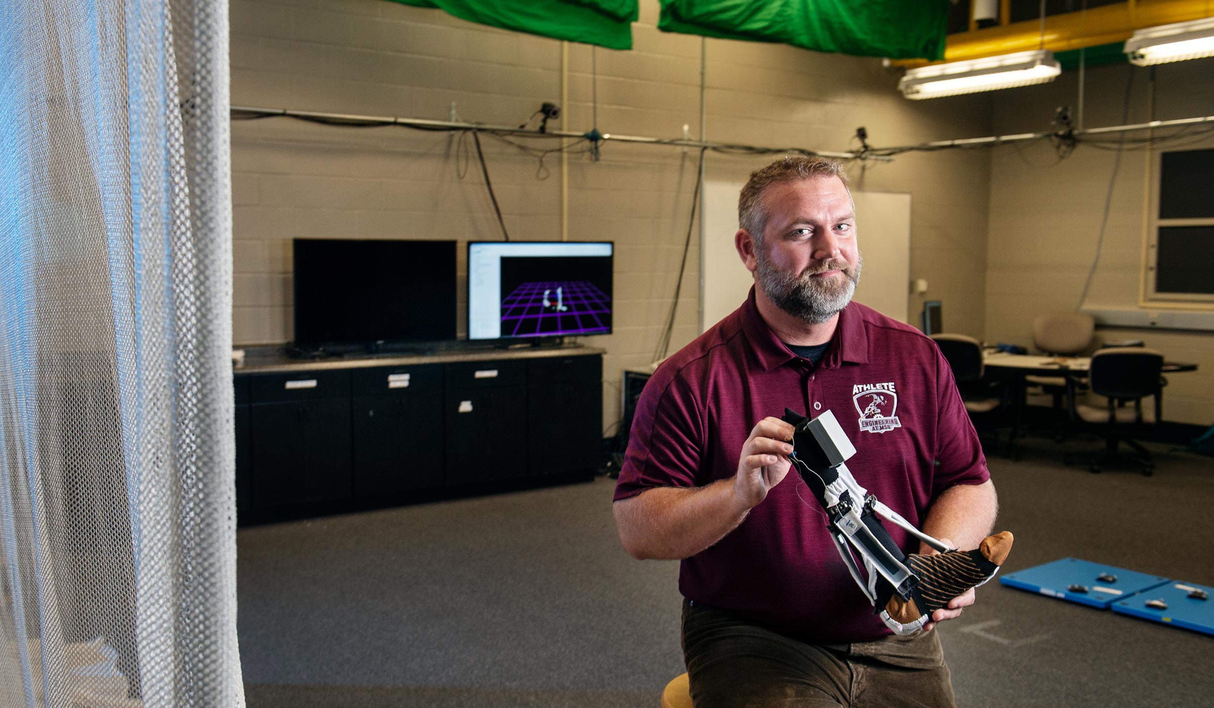 Reuben Burch, pictured in his research lab at CAVS.