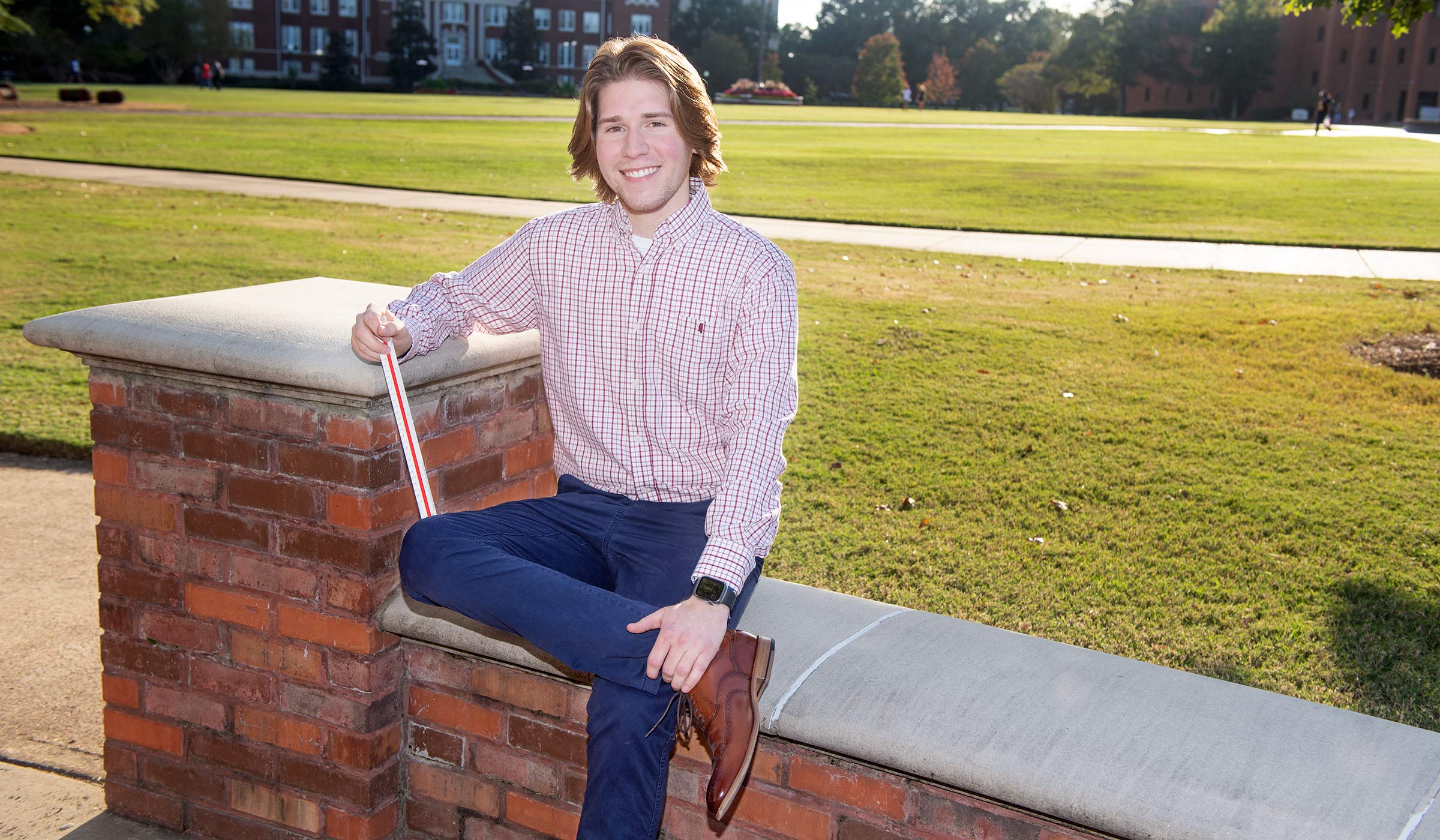 Cary Reynolds, pictured on the MSU Drill Field