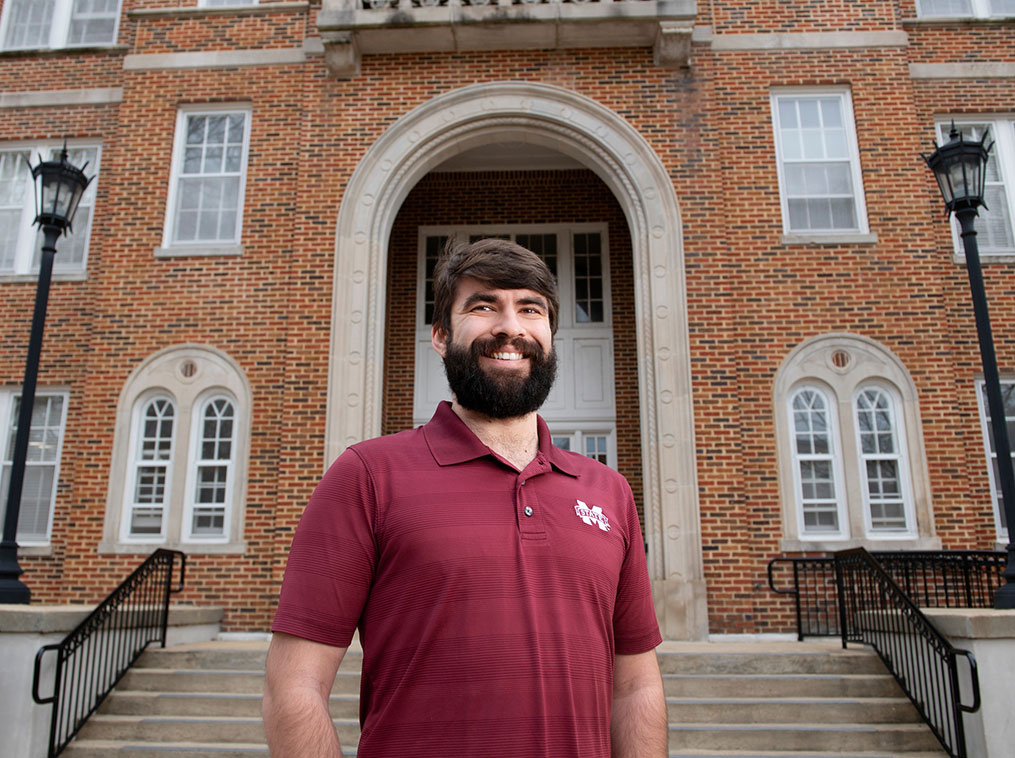 Heston Lollar, Stennis Institute of Government and Community Development. Environmental portraits outside Bowen Hall