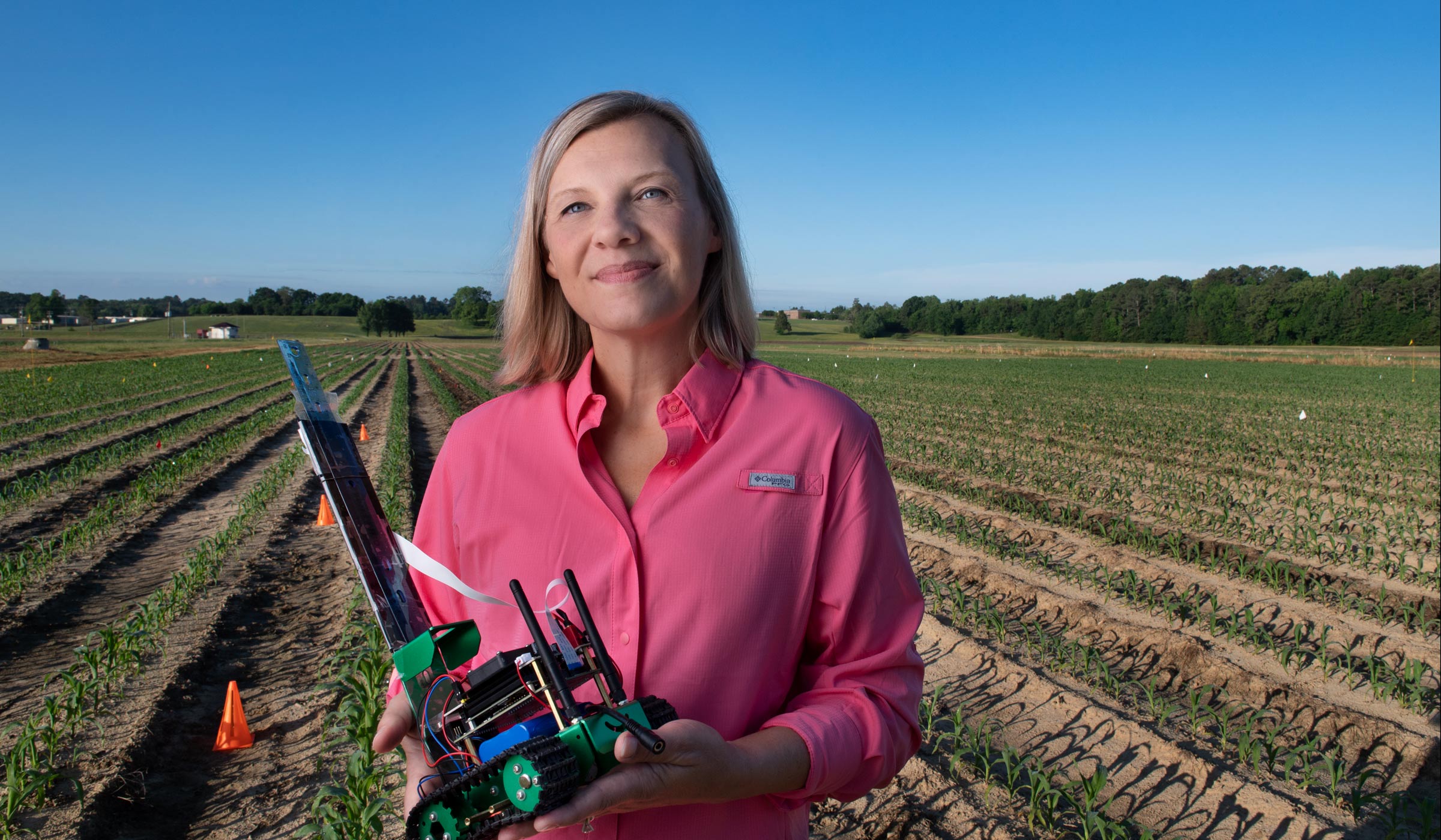 Jobi Czarnecki, pictured conducting research in a field.