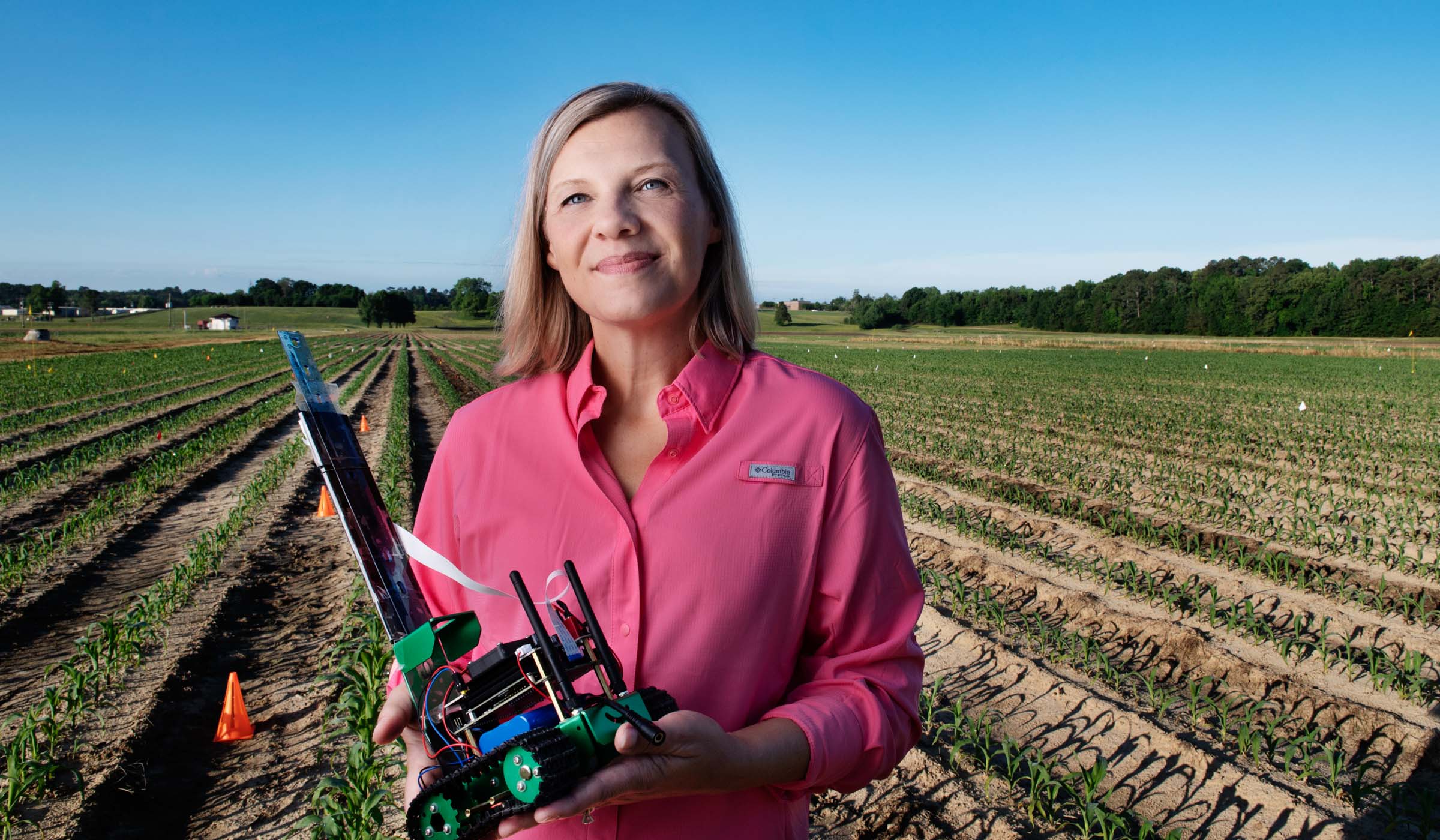 Jobi Czarnecki, pictured conducting research in a field.