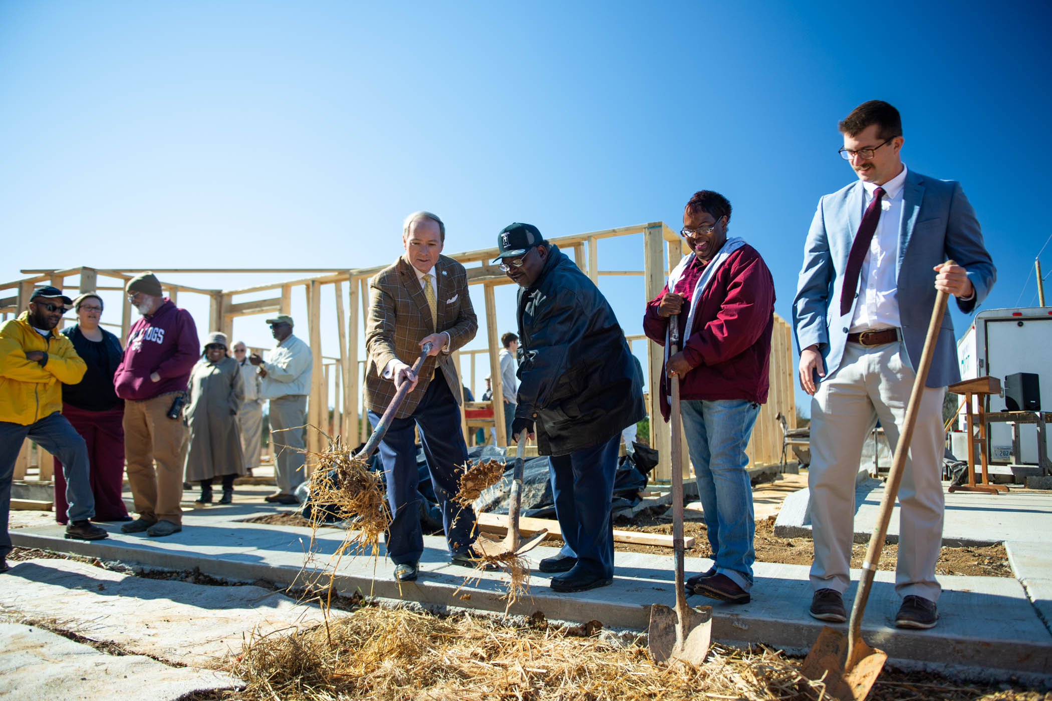 MSU, Oktibbeha County representatives break ground on new Habitat for Humanity neighborhood