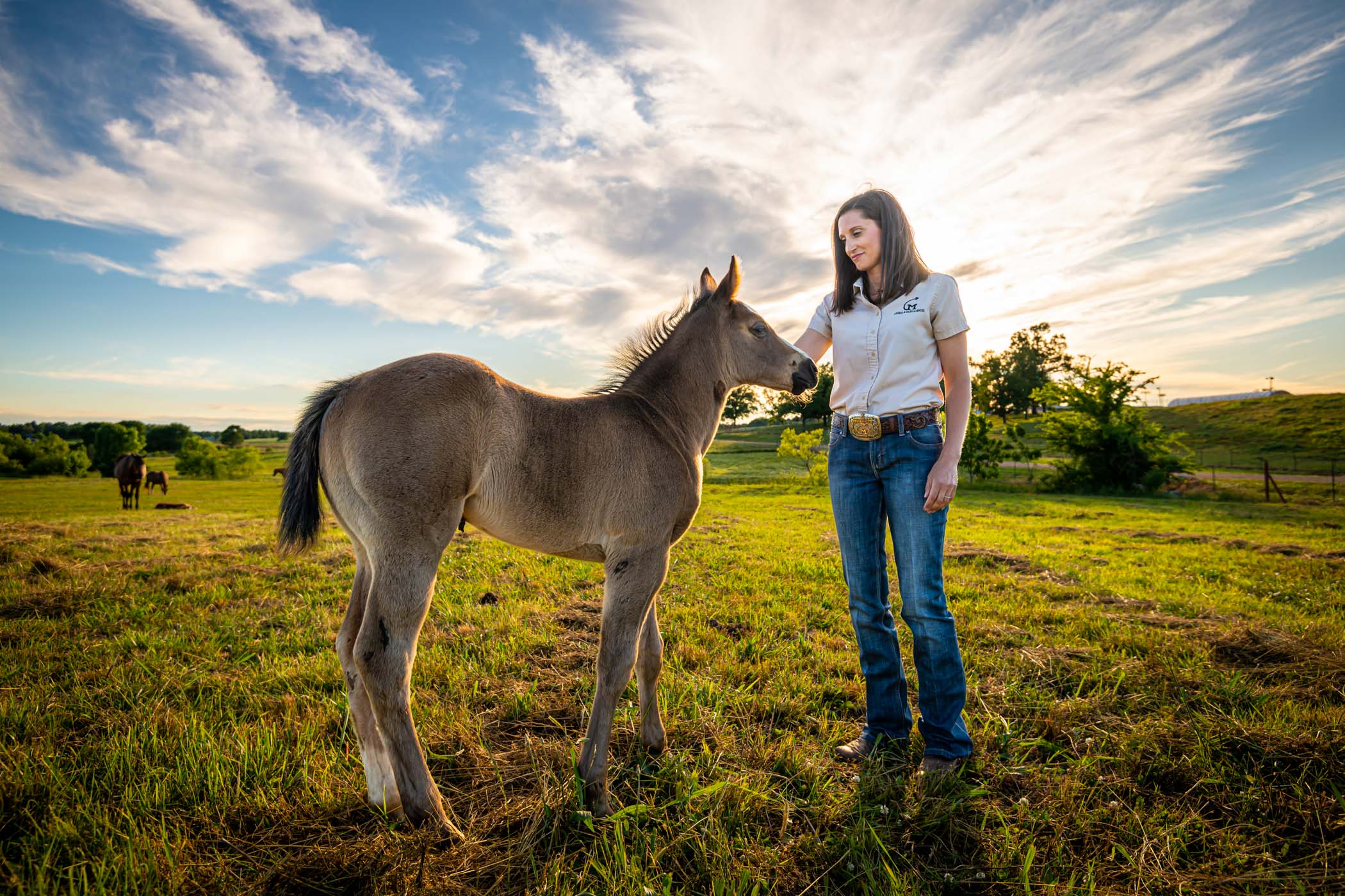 Ashley Glenn pictured with a horse