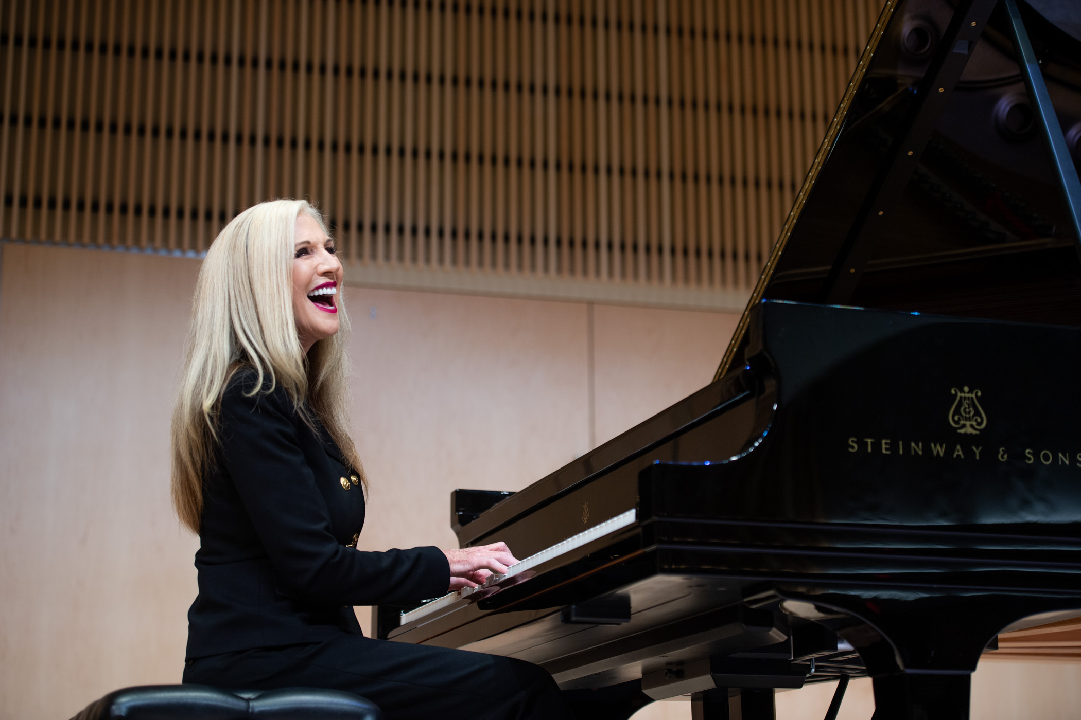 Cheryl Prewitt Salem at the piano