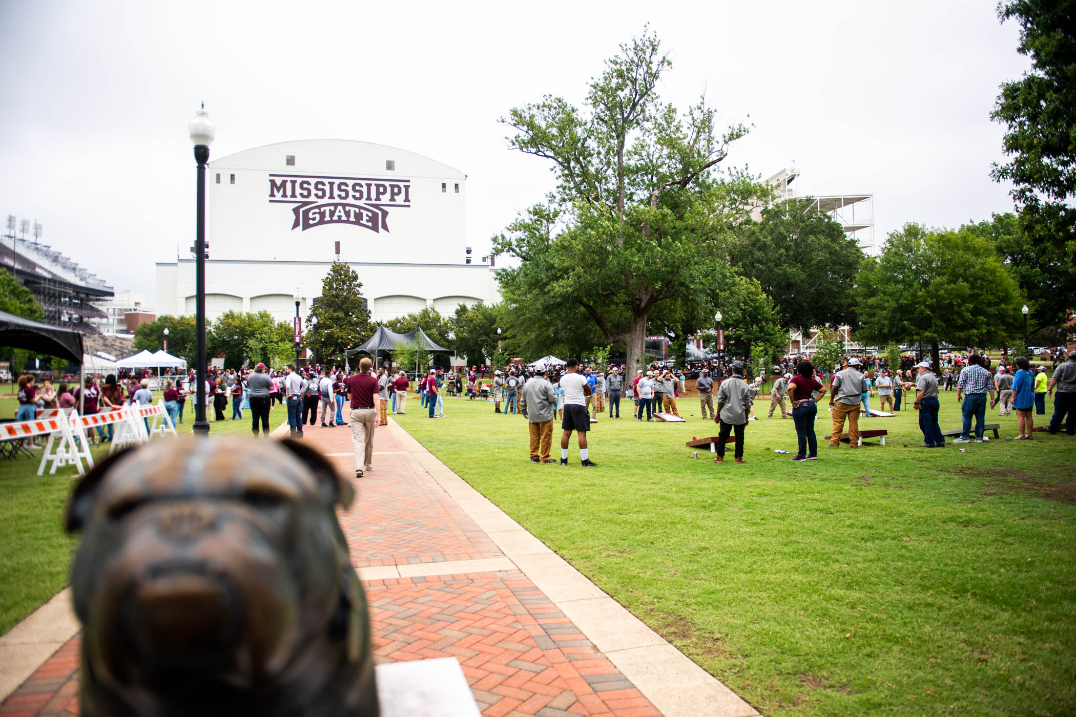 MSU staff members join together in the Junction for an afternoon of recognition and celebration.