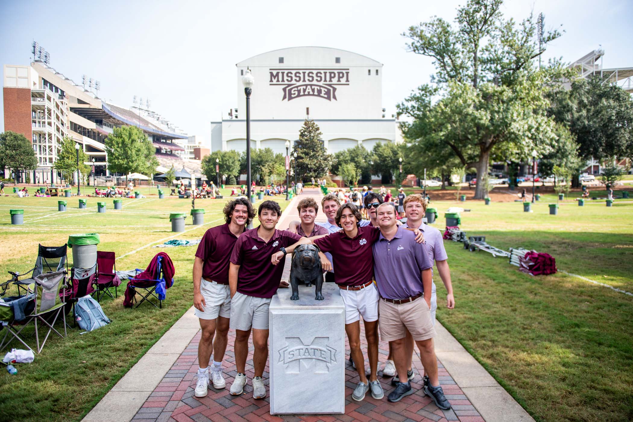 New Mississippi State Interfraternity Council members camp out in the Junction Friday [Sept. 8] in preparation of claiming the perfect tailgating spot for Saturday&#039;s home football game against the University of Arizona.