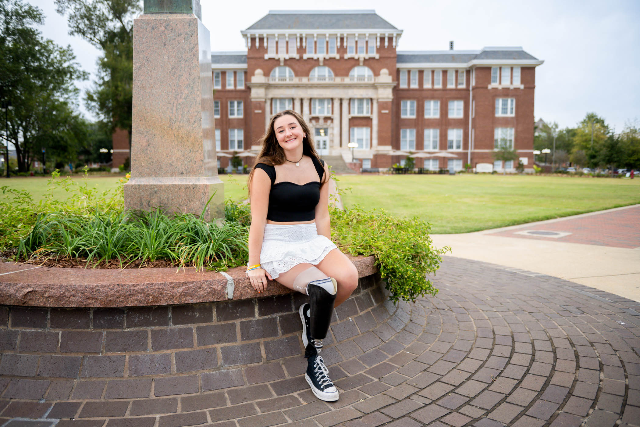 Isabel Marble, pictured on MSU's Drill Field.