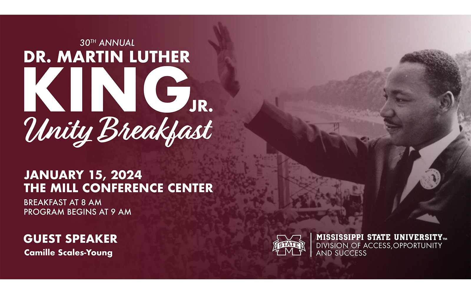 MSU plans MLK Jr. Unity Breakfast, Day of Service Mississippi State
