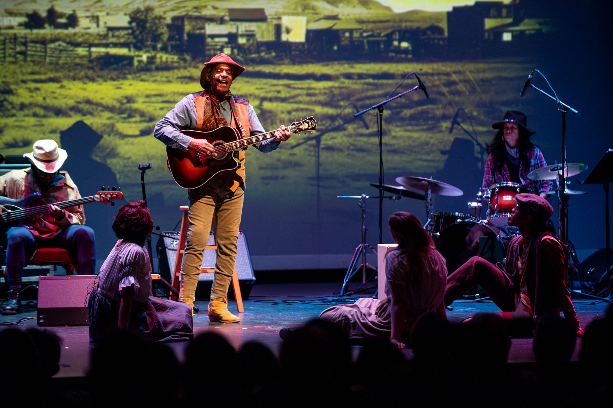 This week during Black History Month, MSU’s Lyceum Series presented “Cross that River,” the country rock-inspired musical story honoring America’s first Black cowboys. A large Bettersworth Auditorium audience watched and listened to the story of Blue, a courageous runaway slave who finds refuge and fresh aspirations in Texas, becoming one of the nation&#039;s pioneering Black cowboys. Another Lyceum performance this month is Hiplet Ballerinas, who appeared on the TV show “American’s Got Talent,” on Feb. 29, 7 p.