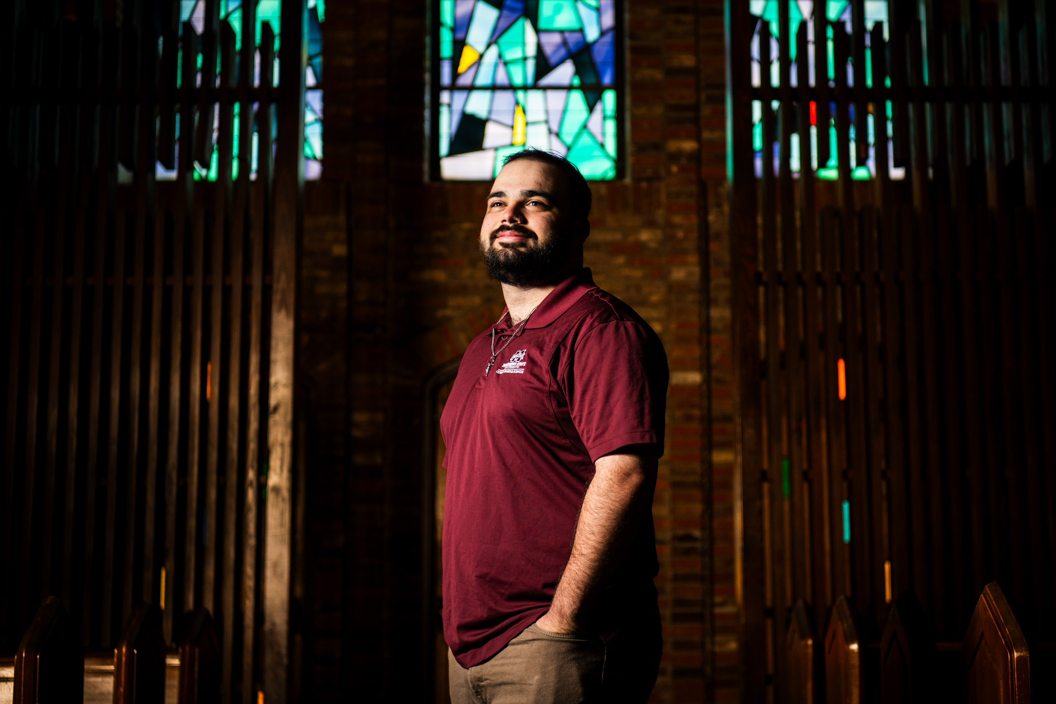 Anthony in a chapel