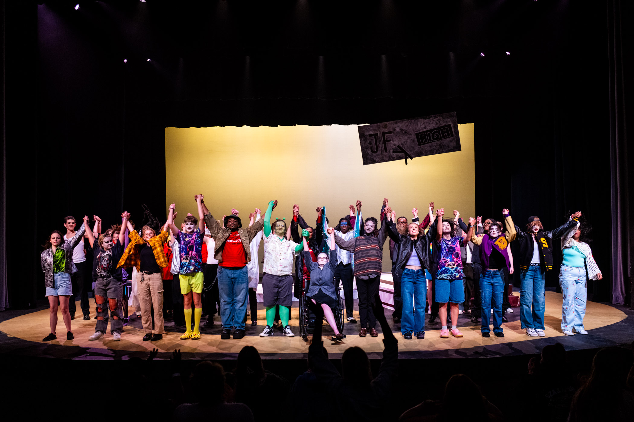 MSU&#039;s Summer Scholars take a bow following a successful pre-show run of &quot;Are You Still Watching?&quot;-- an original three- act musical written and performed by the campers. The Summer Scholars “On Stage” camp offers students in grades 7-12 an immersive experience in acting, writing, production, and technical theater, culminating in live performances at McComas Auditorium. Campers gain confidence, creativity, and collaboration skills in a supportive, hands-on learning environment.