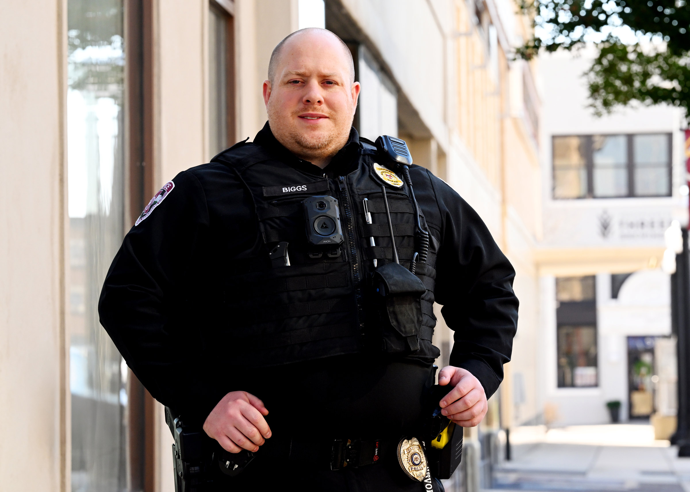 Cpl. Kody Biggs outside at MSU-Meridian