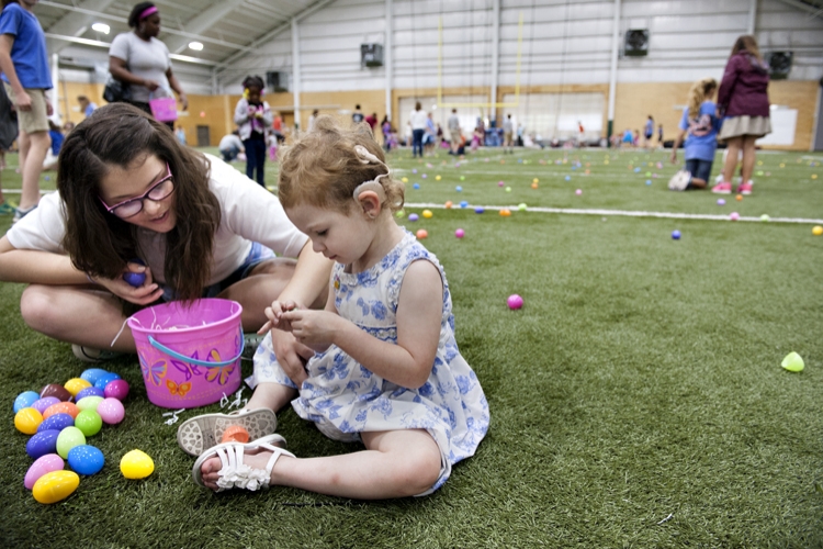 Easter Egg Hunt - TK Martin Center Preschoolers