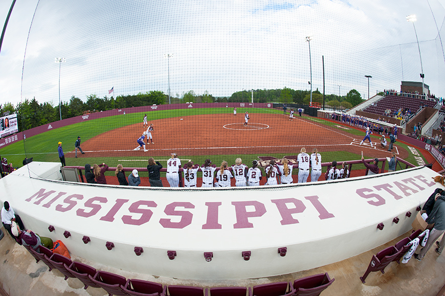 Softball Action at Super Bulldog Weekend