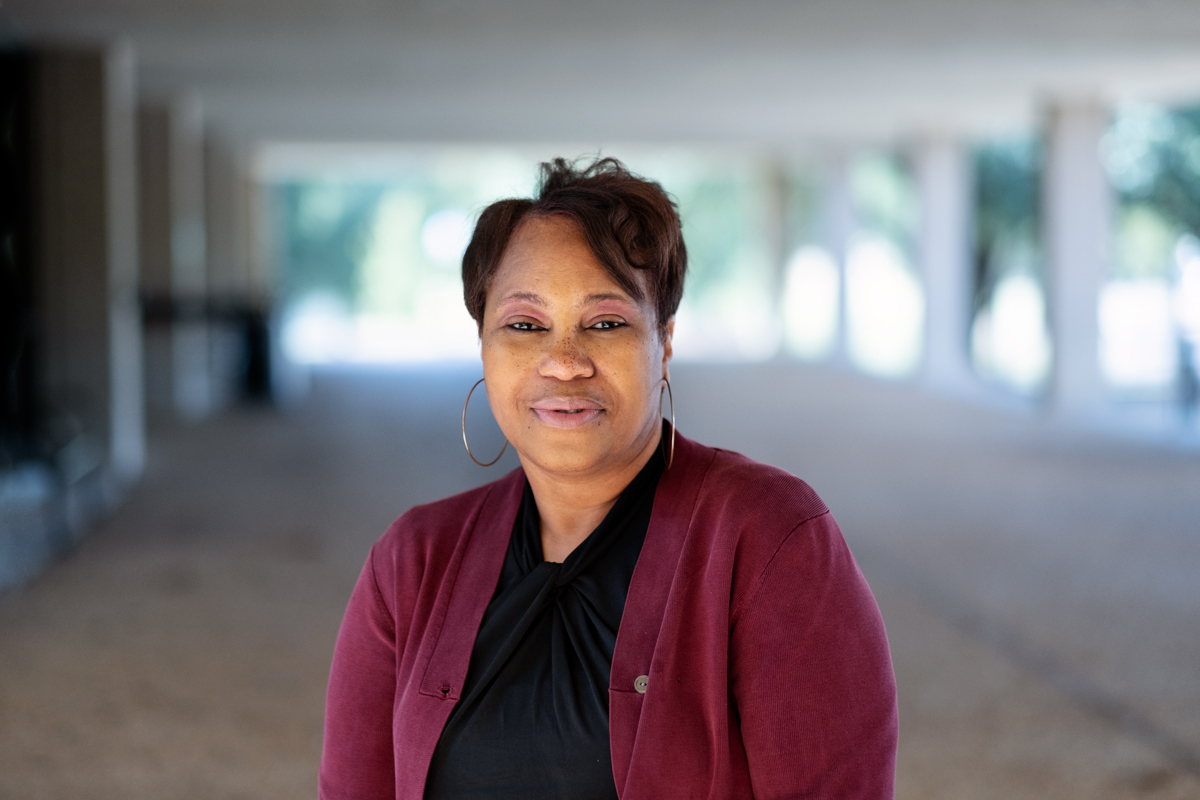 Debra Evans, pictured outside of the Bost Extension Center.