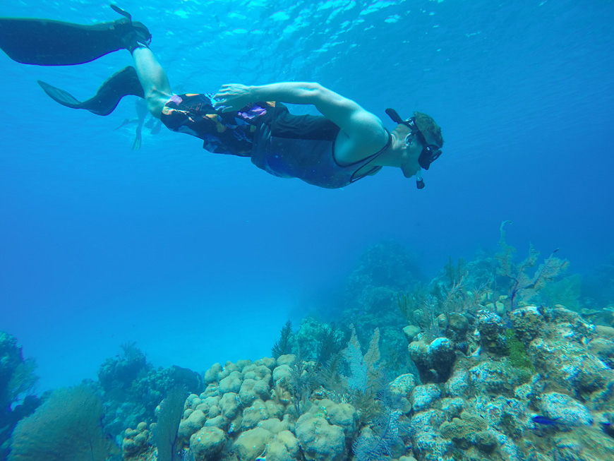 Noah Van Hartesveldt snorkeling