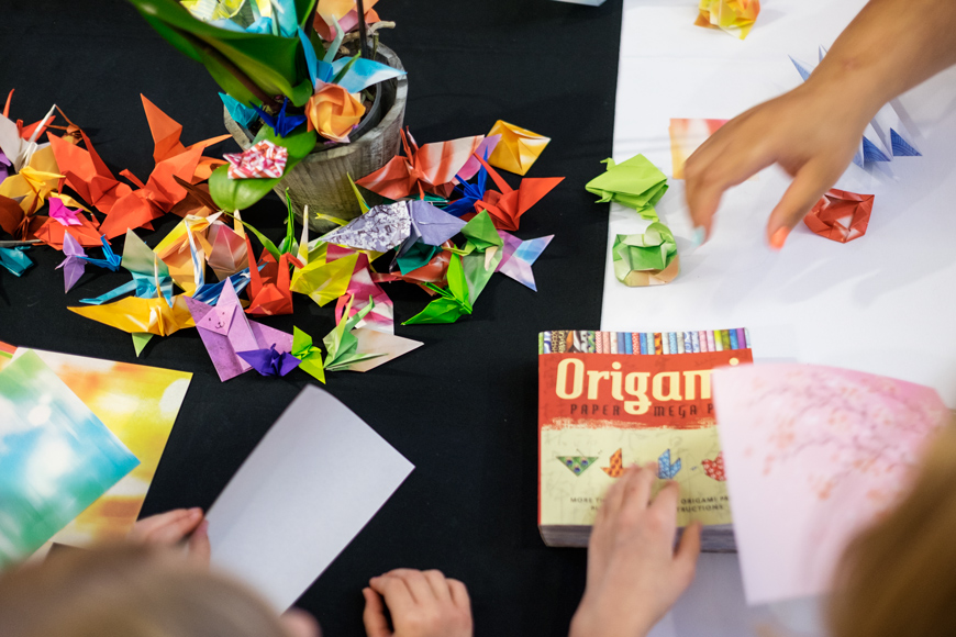 International Education Week - Japanese Club Origami Station