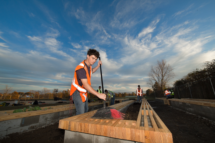 Architecture Design/Build Garden at Starkville Boys and Girls Club