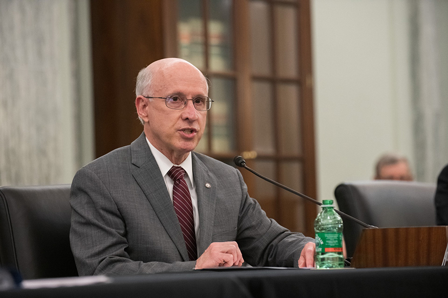 David Shaw testifies during a U.S. Senate Commerce Committee hearing on the Endless Frontiers Act