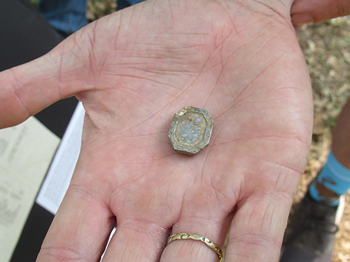 Mourning locket, likely owned by an enslaved person