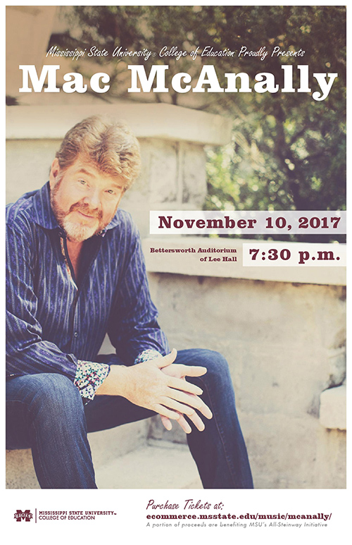 Mac McAnally concert poster